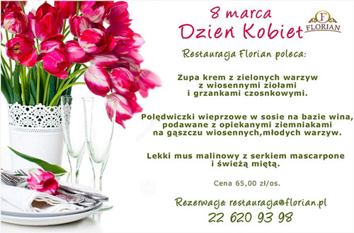 Dzień Kobiet w Restauracji Florian