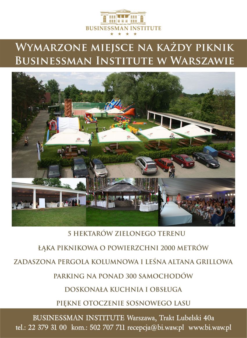 Zorganizuj swój piknik w Businessman Institute !
