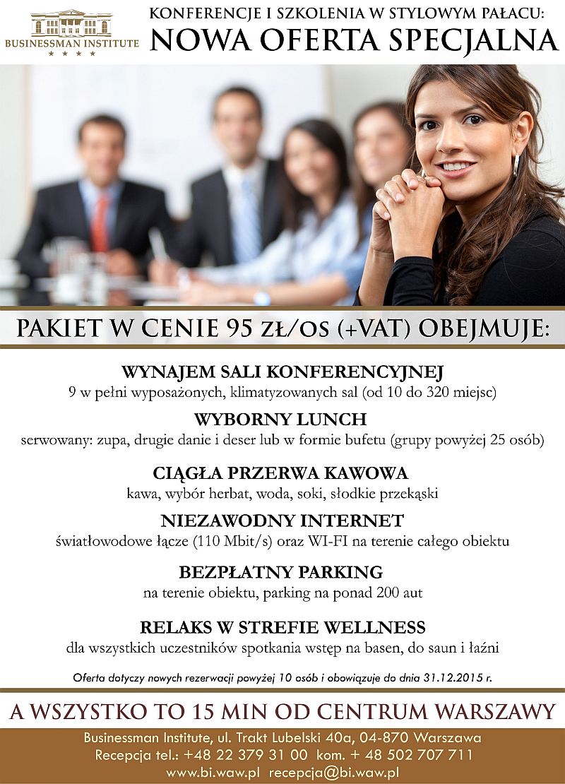 nowa oferta specjalna Businessman Institute