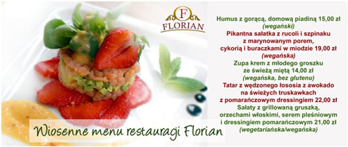 Wiosenne menu restauracji Florian