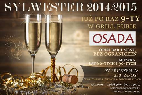 Sylwester w grill pubie Osada